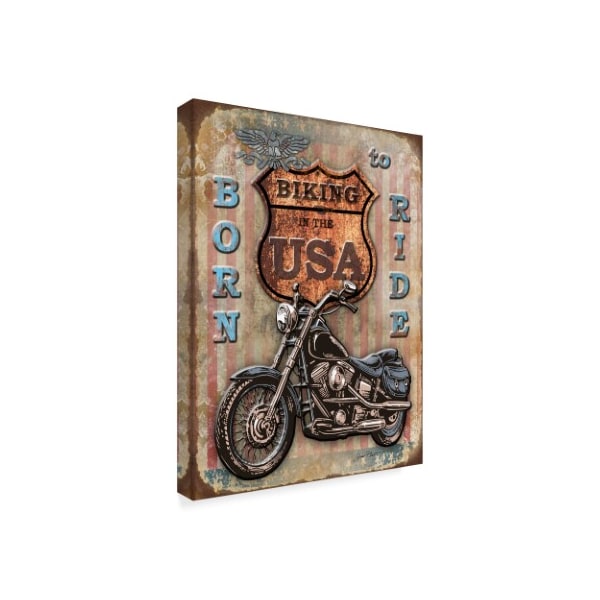 Jean Plout 'Bike In The USA' Canvas Art,35x47